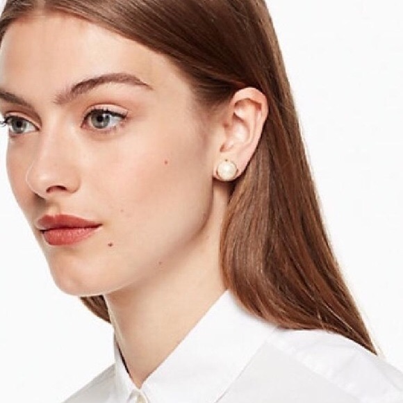 KATE SPADE • Pearl Gumdrop Earrings - Picture 2 of 3